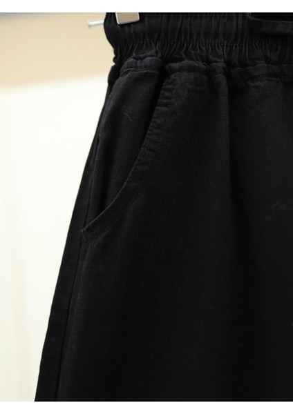 Beli Lastikli Cepli Bol Paça Kot Pantolon