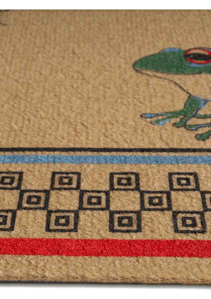 Kaymaz Taban, Kurbağa, Arı, Kelebek Desenli, Modern Dayanıklı Uzun Ömürlü Dış Kapı Paspası, Kapı Önü Paspası çeyiz paspası fırsatları