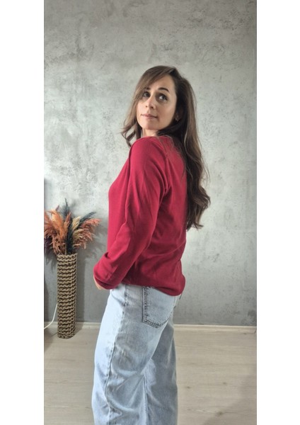 Bisiklet Yaka Uzun Kollu Tişört modelleri