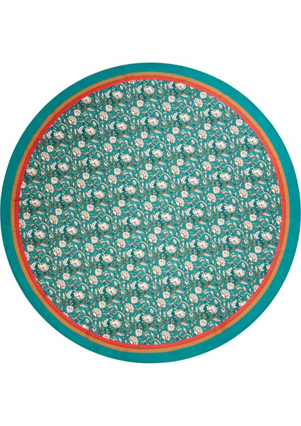 Soft Pine Yuvarlak Masa Örtüsü - Yeşil - 150X150 cm fiyatları