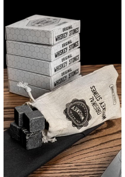 5 Adet 12&apos;li Premium Doğal Mermer Viski Soğutma Taşı (60 Adet Viski Taşı) fiyatları