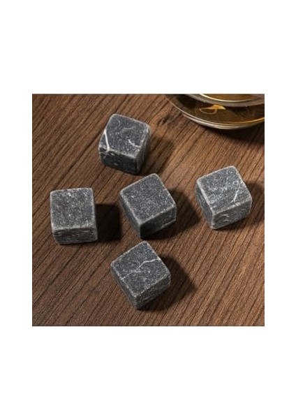 5 Adet 12&apos;li Premium Doğal Mermer Viski Soğutma Taşı (60 Adet Viski Taşı) modelleri