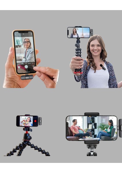 Kablosuz Mikrofon - Telefon ve Bilgisayar Uyumlu - BI001V-4YYWJ4 fırsatları