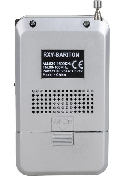 Bariton Cep Tipi Mini Analog Radyo Gri fiyatları