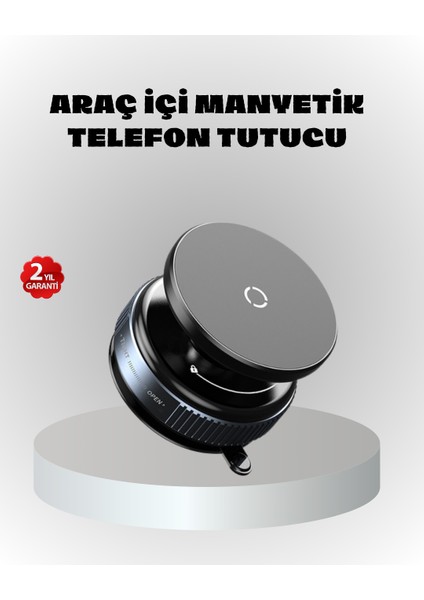 Mıknatıslı Araç Telefon Tutucu Vakum Teknolojili 360° Ayarlanabilir - BI001V-4YVIZ3
