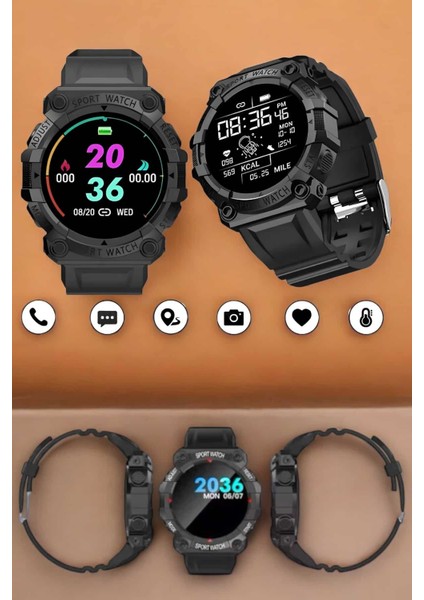 Unisex Tasarımıyla Klasik ve Spor Kombinlere Uygun Akıllı Saat - BI001V-4YX473 fırsatları