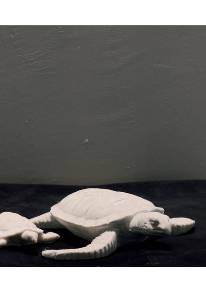 Dekoratif Kaplumbağa Heykel Seti – 2’li Anne & Yavru Deniz Kaplumbağası, Ev & Ofis fiyatları