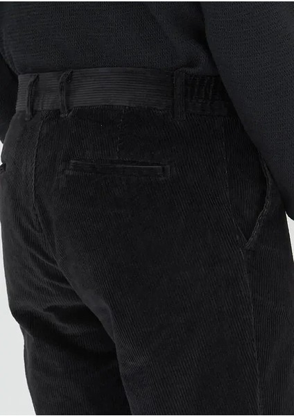 Antrasit Düz Dokuma Jogging Fit Kadife Casual Pamuk Karışımlı Pantolon fırsatları