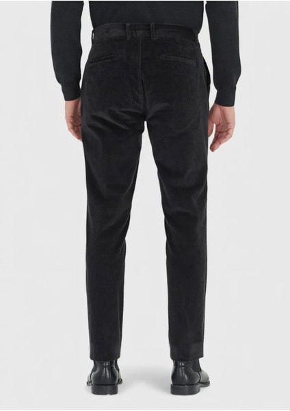 Antrasit Düz Dokuma Jogging Fit Kadife Casual Pamuk Karışımlı Pantolon indirimleri