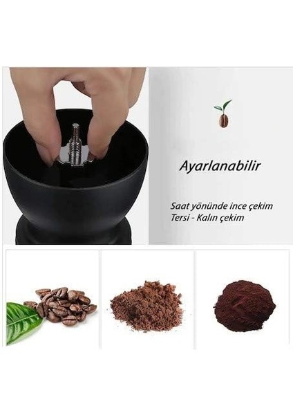 Genel Cam Kahve Değirmeni Öğütücü 2 Hazneli Filtre Kahve modelleri