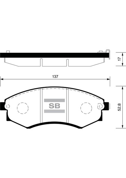 Sangsın SP1408 Ön Fren Balata Isuzu D-Max 2.5l 4jk1-Tc 4x4 02-> 8973682520-8973186690-8980511170