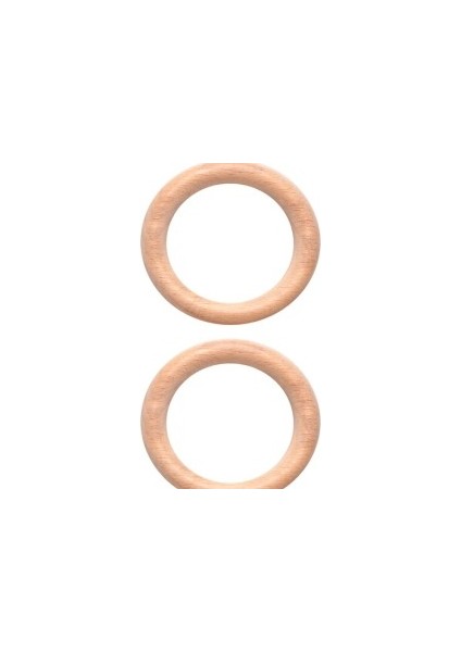 Amigurimi Ahşap Halka 7 cm 2'li