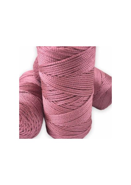 Makrome Ipi 3mm Polyester Gül Kurusu