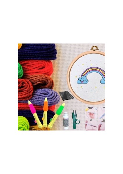 Punch Seti Nakış Seti Kasnaklı Kendin Yap Seti Seri 47