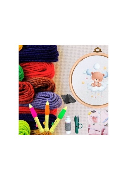 Punch Seti Nakış Seti Kasnaklı Kendin Yap Seti Seri 52