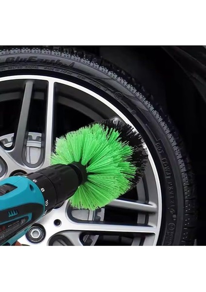 Toptan 3lü Matkap Ucu Banyo Küvet Duşakabin Araba Tekerliği Koltuk Yıkama Temizleme Fırçası Seti, Asorti