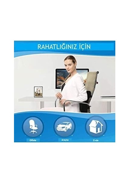 Concept Visco Medikal Ortopedik Bel Minderi Visko Koltuk Sırt Desteği Oto ve Çalışma Koltuk Minderi fiyatları