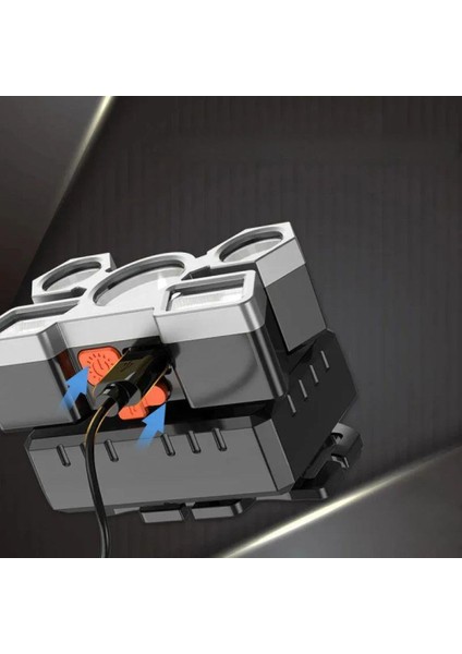 Şarjlı 5 LED 4 Modlu Cob LED Avcı Balıkçı Kamp Süper Kafa Lambası Model 212 fiyatları
