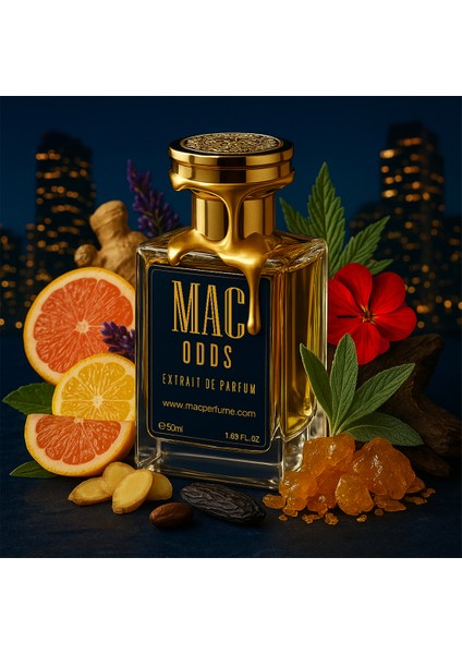 Machuu | Odds Erkek Parfüm 50 ml | Fresh – Odunsu | Extrait De Parfum