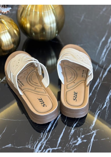 Kadın Ortopedik Rahat Günlük Terlik – Kaymaz Taban, Yumuşak Anatomik Iç Taban, Nefes Alan Şerit Detaylı Konforlu Yazlık Terlik fiyatları