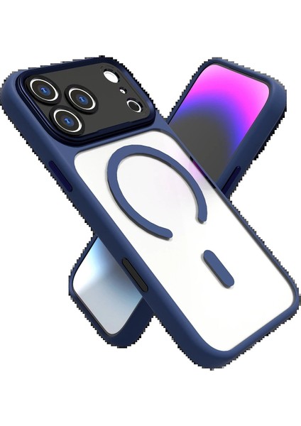 Apple iPhone 17 Pro Max Hazar Magsafe Kapak - Lacivert