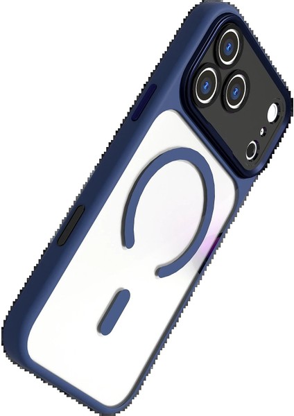 Apple iPhone 17 Pro Max Hazar Magsafe Kapak - Lacivert modelleri