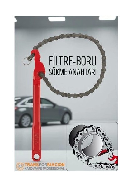 Bfs Zincirli Filtre Sökme Anahtarı - Boru Sökme Anahtarı