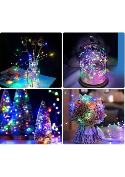 10 Metre Renkli 50LED Işıklar Işıkları 8 Mod Rgb Işıkları USB Çok Renkli Işık Dize Işıkları Tel Fonksiyonlu Süsleme Ince Telli Aydınlatmalı Şerit LED Yılbaşı Işık Yılbaşı Süsü modelleri