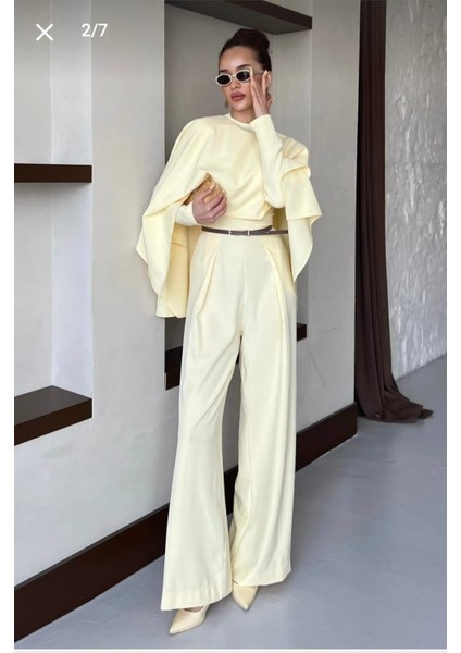 Cool Premium Pelerinli Şık Takım Tulum