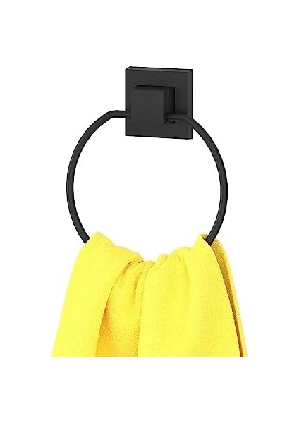 Delme Vida Matkap Yok! Yapıskanlı Yuvarlak Havluluk Mat Siyah EF235 modelleri