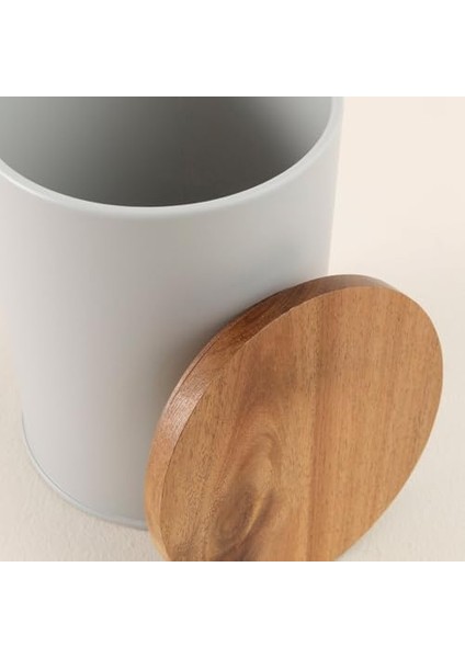 Agni Akasya Metal Kavanoz 16X14 cm