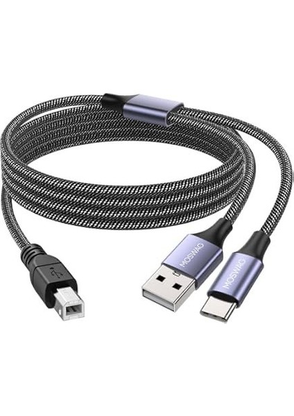 ZR361 Ads 501 Type-C 2 In 1 Yazıcı Kablosu