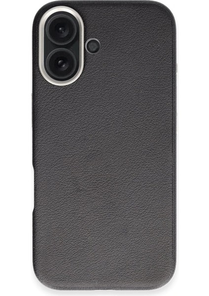 iPhone 16 Wonder Deri Magsafe Kapak - Siyah