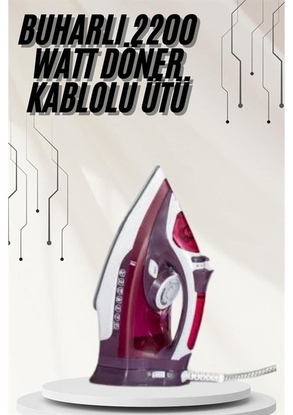 Modern Tasarım 2200W Dayanıklı Buharlı Seramik Kaplama Ütü - ME001W-51VL18 fiyatları