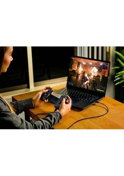 Kishi V2 - ve Için Usb-C Mobil Oyun Kumandası (Mecha-Tactile Aksiyon Düğmeleri, D-Pad, Analog Çubuklar, 3,5mm Ses Jakı, Düşük Gecikmeli, Rgb) Siyah