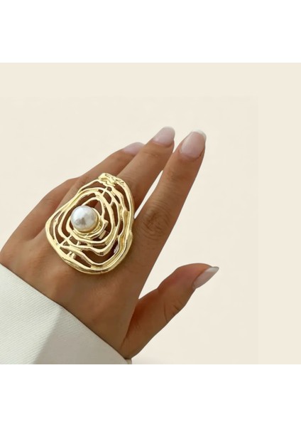 Altın Kaplama Tasarım 4lü Yüzük Seti fiyatları