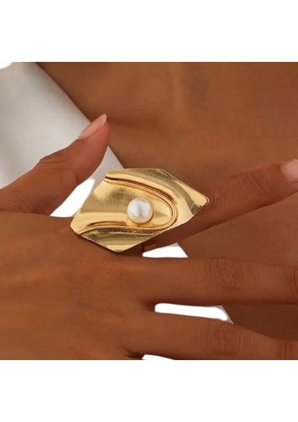 Altın Kaplama Tasarım 4lü Yüzük Seti fırsatları