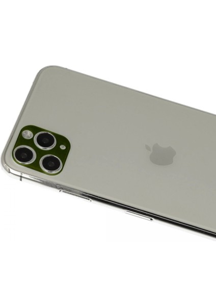 iPhone 11 Pro Max Rainbow Kamera Lens Koruma Cam - YEŞIL-(5796) - BI001V-4Y1PH2