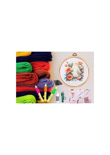 Punch Seti Nakış Seti Kasnaklı Kendin Yap Seti Seri 23