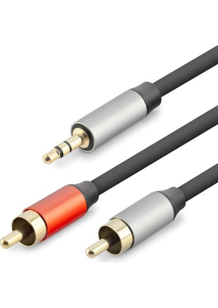 3.5 mm To 2rca Kablo 2lıne Gold 1.5m Siyah HDX1073