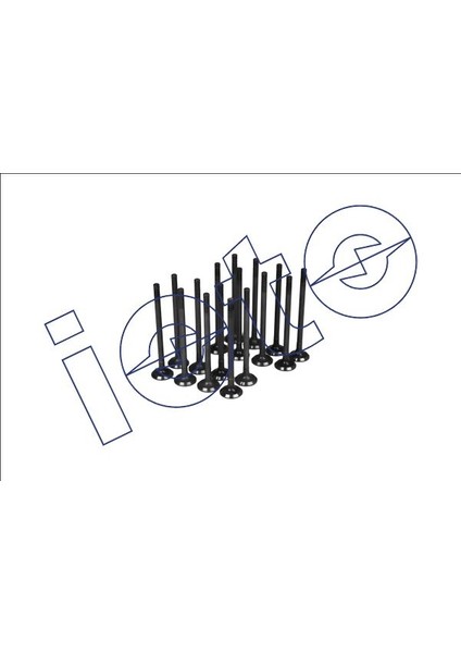 Subap Takımı 8 In + 8 Ex (Nitrasyonlu) Renault Megane Trafıc Opel Vıvaro Nıssan Qashqaı Xtraıl 1.6 M Ercedes C200 Dızel R9M In (23.4*6*104.2) Ex (23.4*