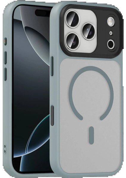 Apple iPhone 17 Pro Max Megane Magsafe Kapak - Titan Gri