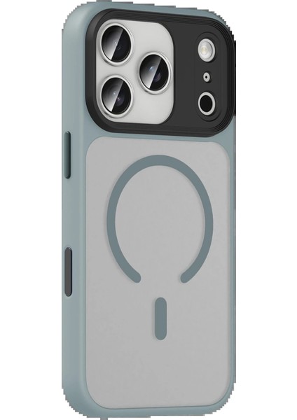 Apple iPhone 17 Pro Max Megane Magsafe Kapak - Titan Gri modelleri