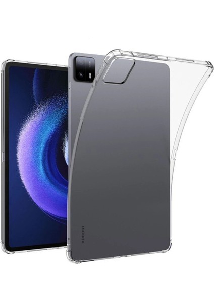 Xiaomi Pad 6 Kılıf Anti Şeffaf Tablet Silikon - ŞEFFAF-(5796) - ME001W-518J13