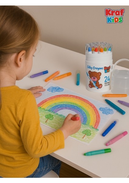 Kids Pastel Boya Silky Crayon 24'lü indirimleri