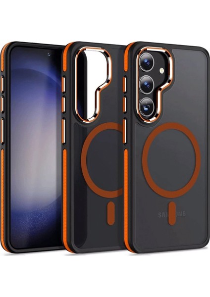 Samsung Galaxy S24 Winner Magsafe Kapak - Turuncu