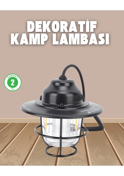 Dekoratif ve Fonksiyonel Taşınabilir Kamp Gece Lambası - BI001V-4YZI13