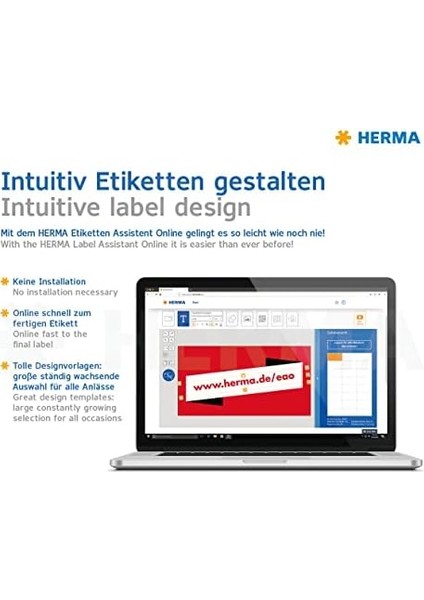 Herma 10758 Evrensel Etiket Dın A4 Büyük 210 x 297 Mm, 20 Yaprak, Silphie Kağıdı, Mat Kendinden Yapışkanlı, 20 Yapışkan Etiket, Doğan Kahverengi