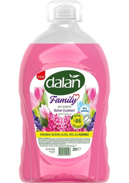 Family Sıvı Sabun Bahar Çiçekleri 3 L