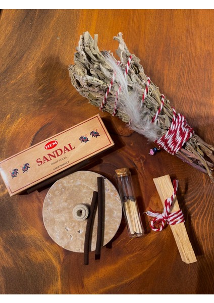 Yılbaşı Ritüel Seti, Palo Santo , Sandal Tütsü ve Tütsülük, Kibrit